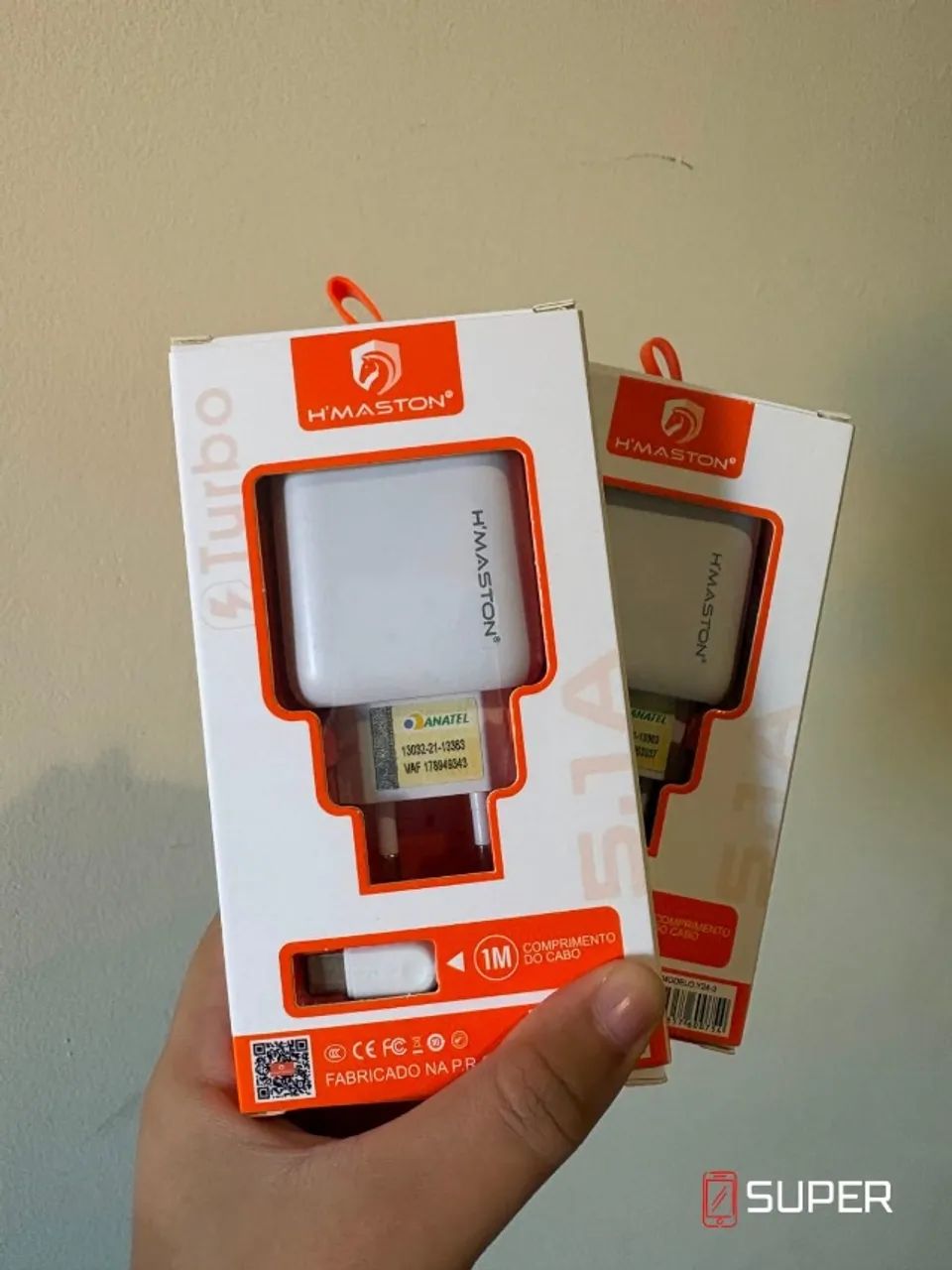 Carregador Hmaston completo 5.1 Tipo Lighting (Iphone) e Tipo C - Foto 3