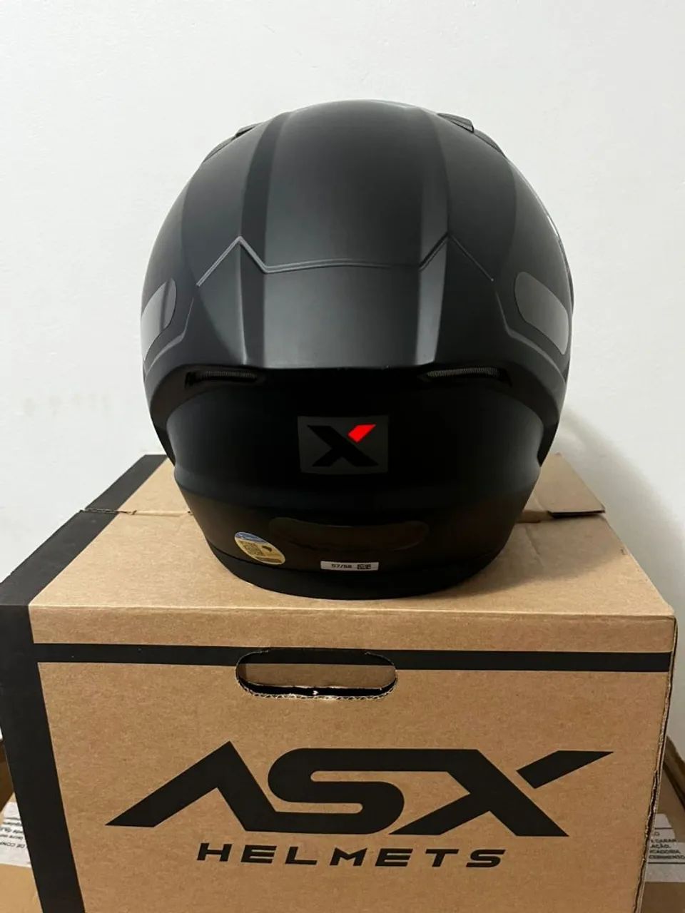 CAPACETE ASX EAGLE PRETO FOSCO TAM 60 - Foto 5