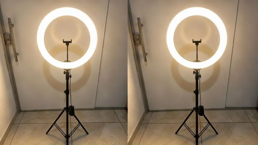 Ring Light 48'' com Tripé e Suporte Lucacell - Iluminador de Led - Foto 2