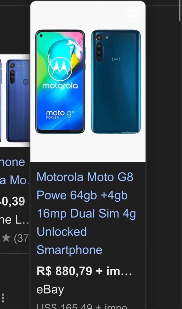 moto g8 power quebrado