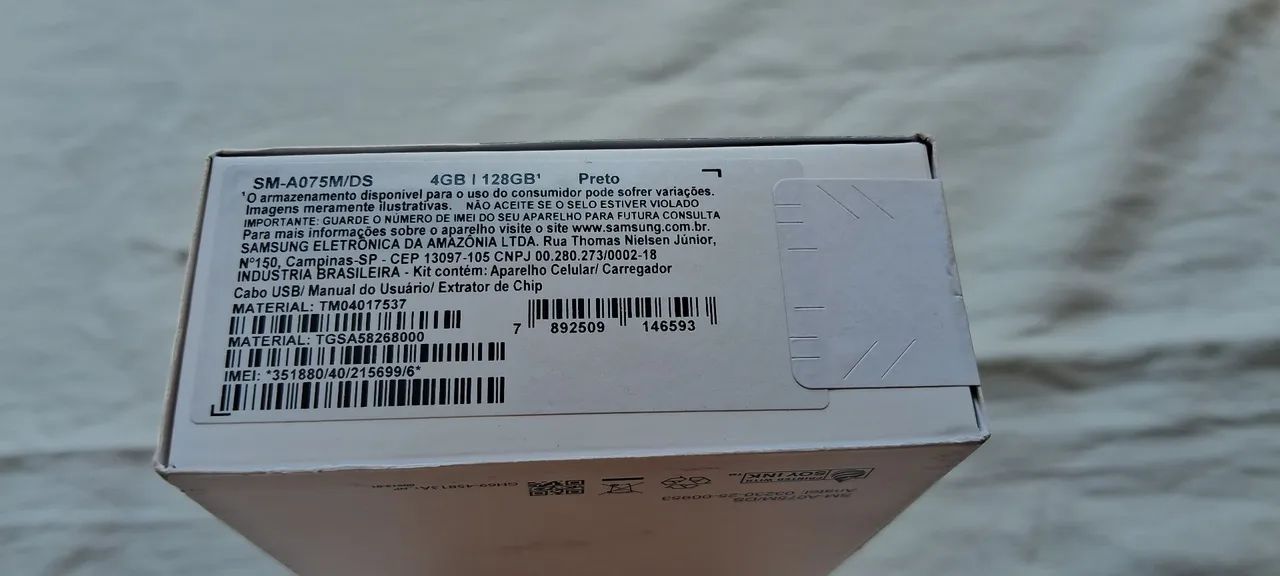 Samsung a07 lacrado preto 128 gigas - Foto 3