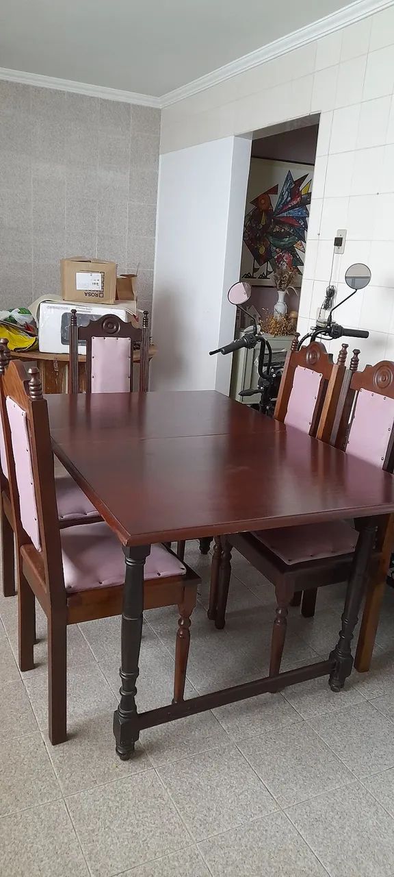 Mesa de cozinha antiga vintage - Foto 4