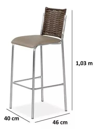 BANQUETA TITANIUM AÇO Dividimos Em Até 10x Sem Juros - Foto 2