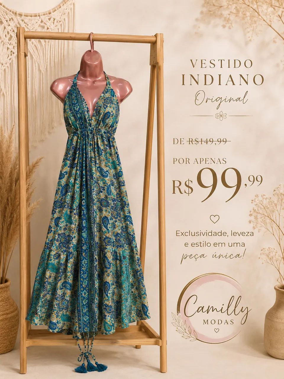 Vestido indiano original 