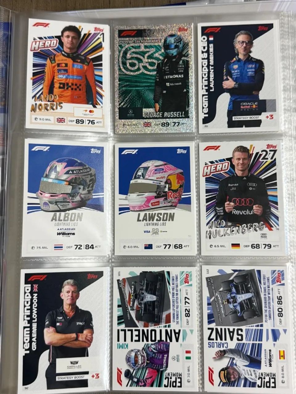 Topps Turbo Attax Fórmula 1 2026 - Cartas Avulsas