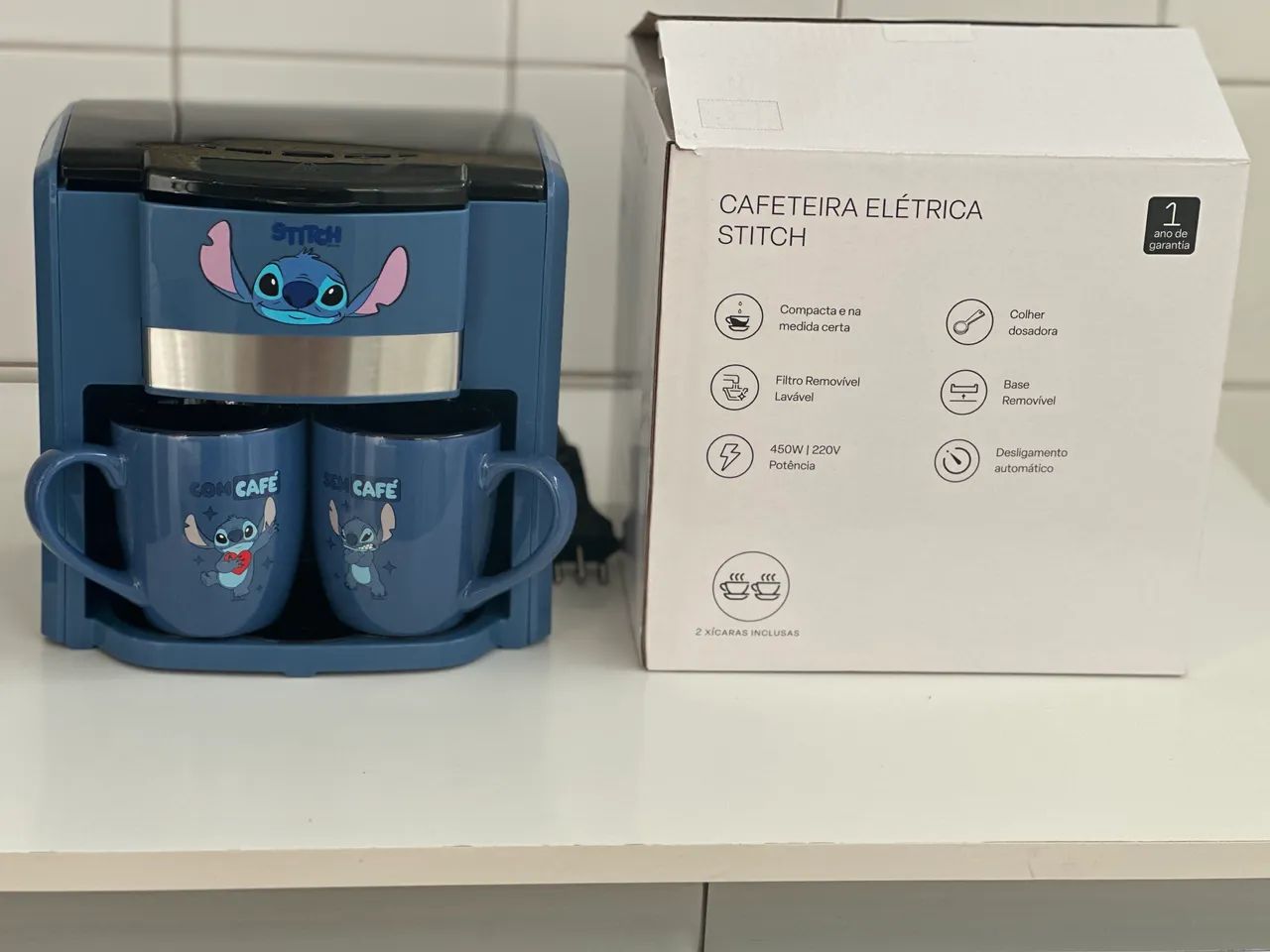 Cafeteira elétrica  stitch  - Foto 4