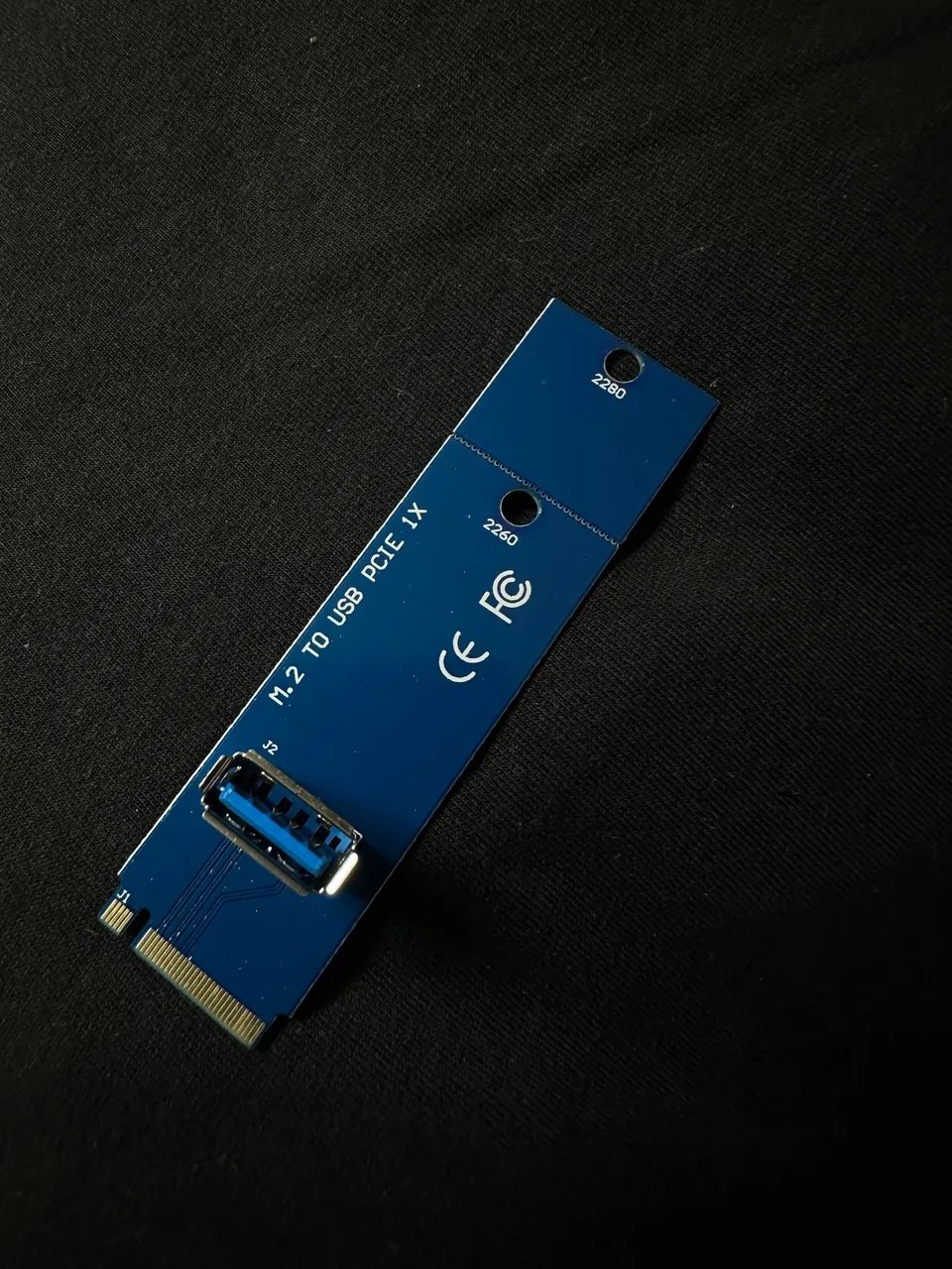     Adaptador M.2 para USB PCIe x1
