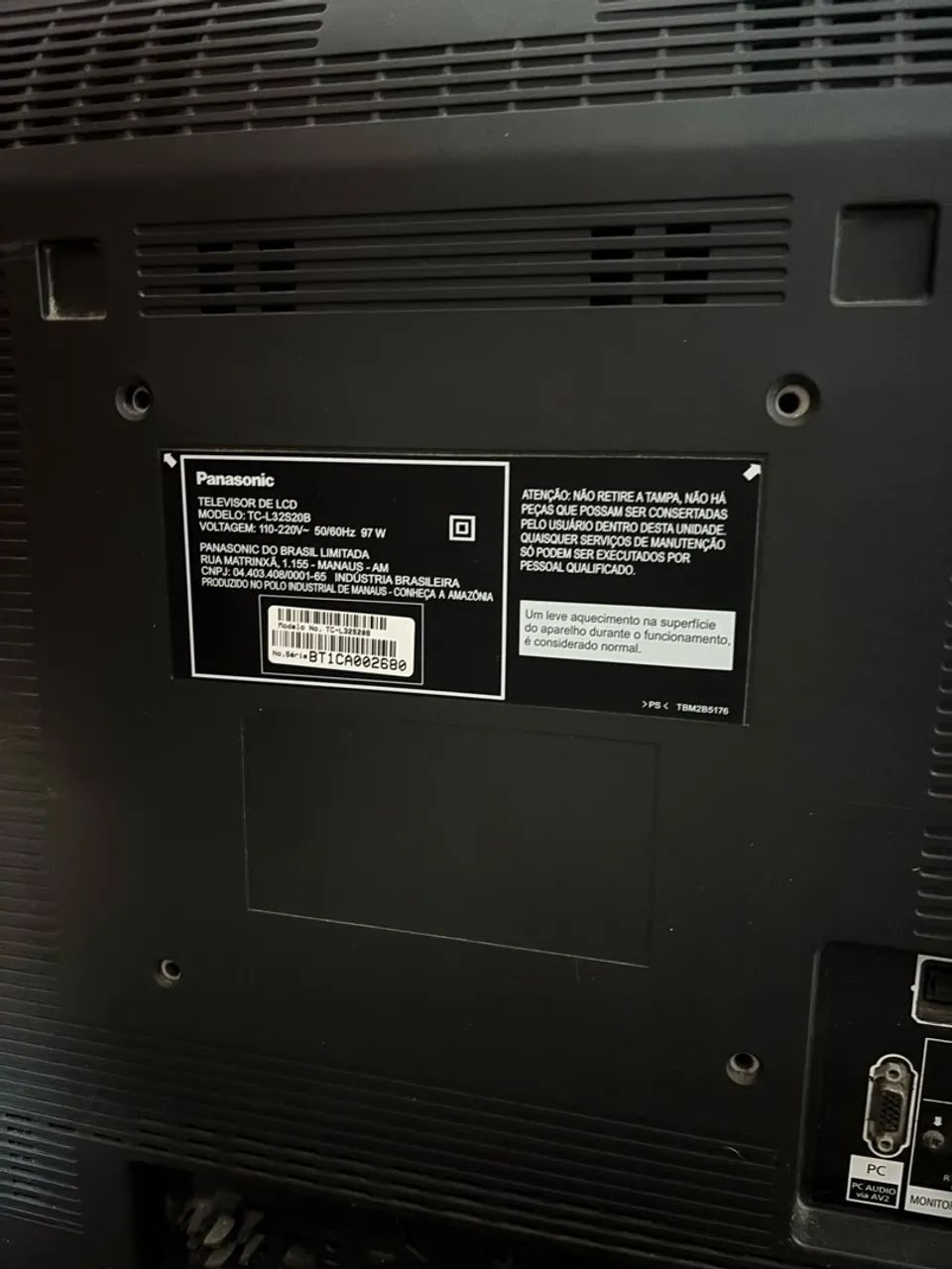 TV PANASONIC 32 LCD (RETIRADA DE PEÇAS) - Foto 2