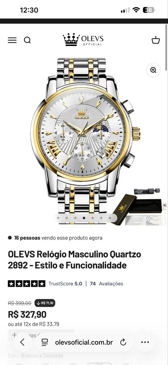 Relógio Olevs - Foto 4