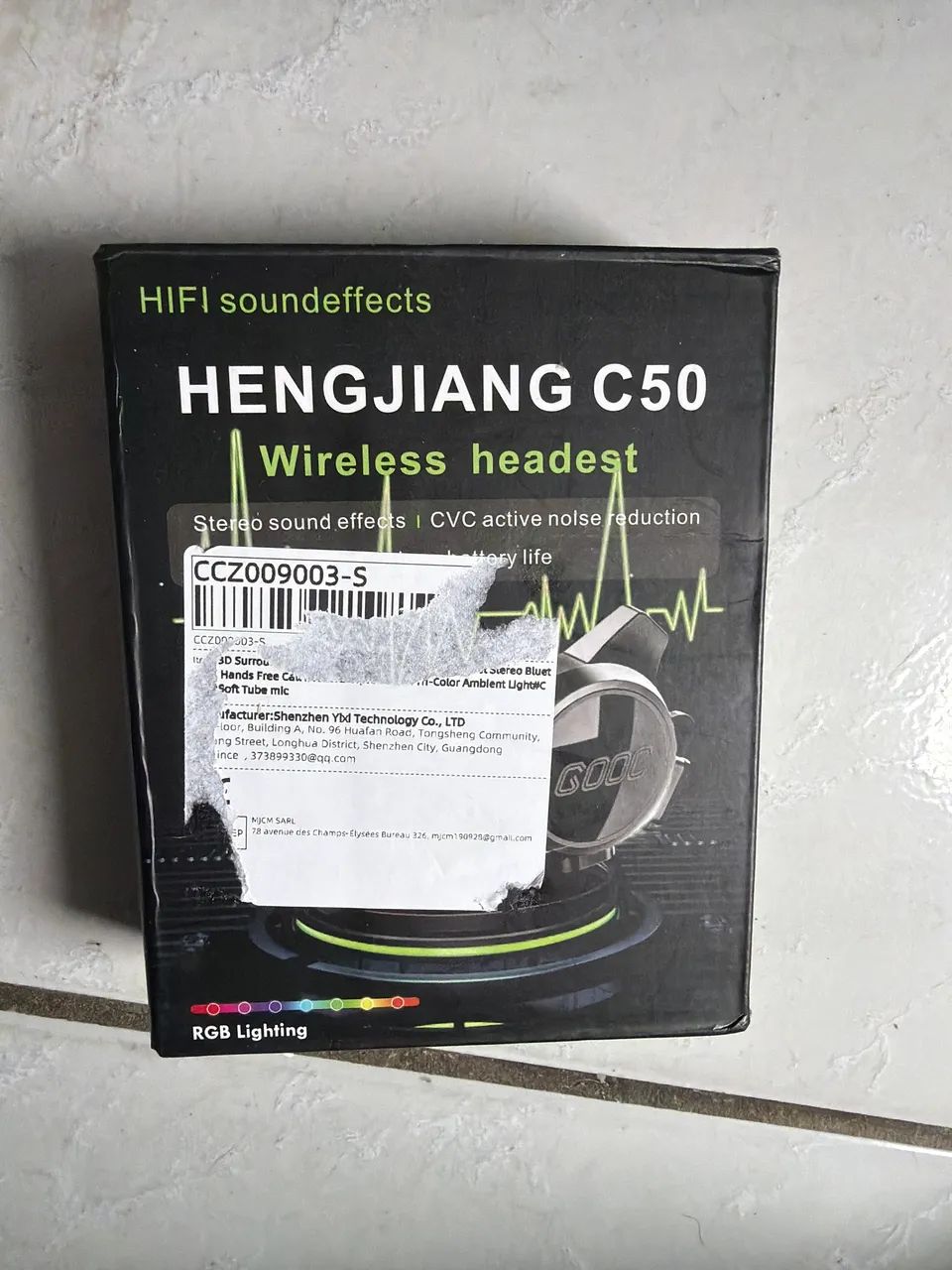 Hengjiang C50 Wireless Headset para capacetes 