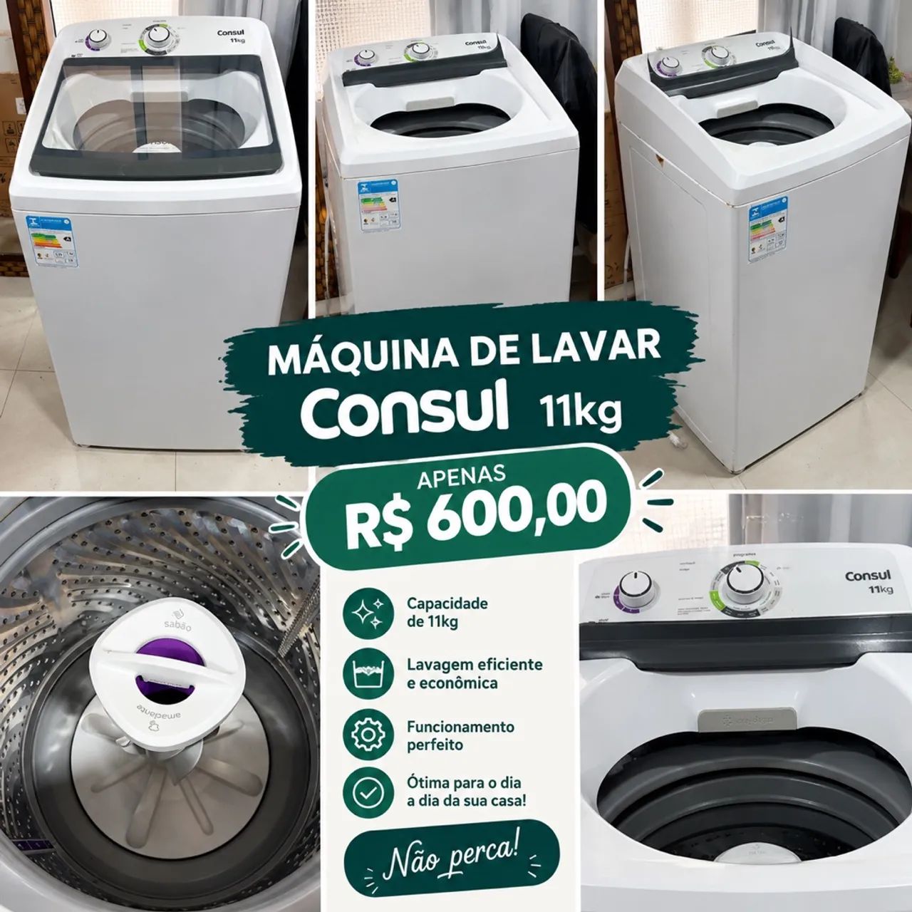 Lavadora Consul 11kg