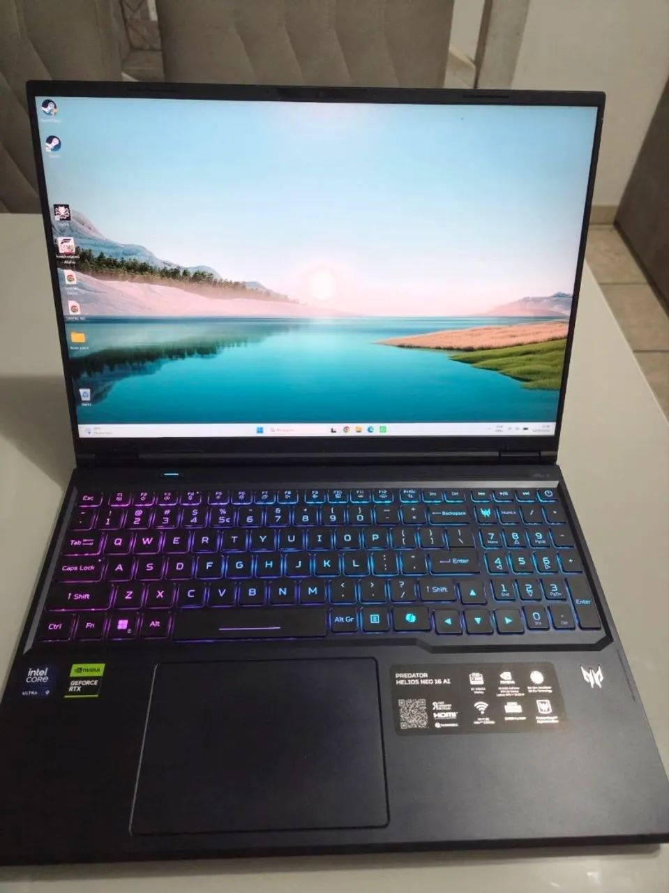 Notebook GAMER RTX5070Ti Intel ultra 9 - Foto 2
