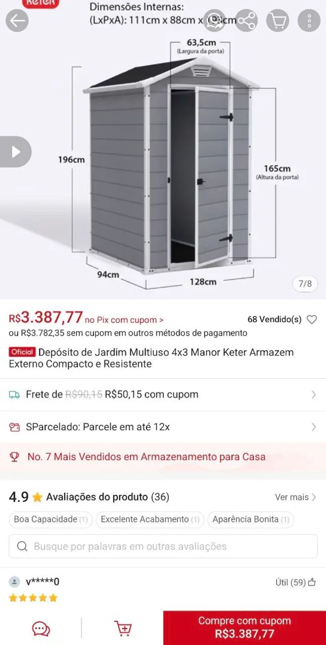 Casinha de Quintal usada e muito conservada - Foto 2