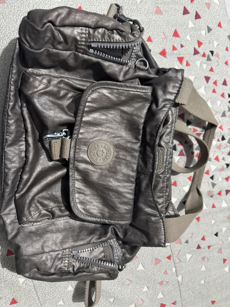 Bolsa Kipling dourada - Foto 4