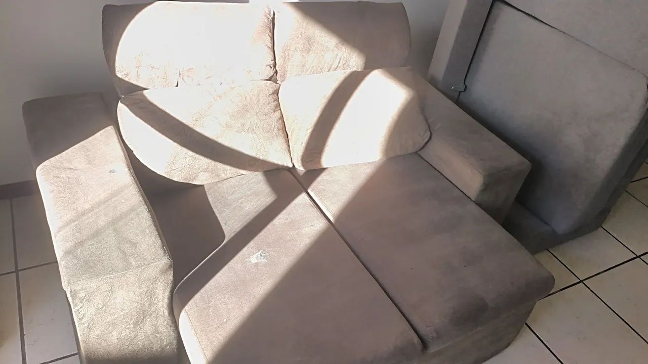 Vendo sofá cama camurça 