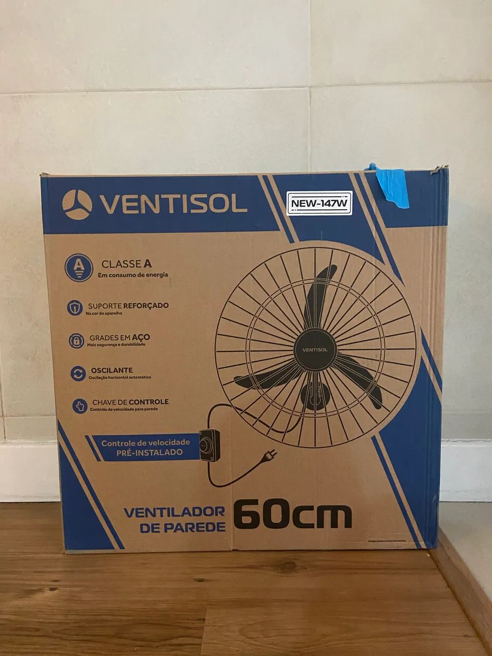 Ventilator de parede Ventisol novo com caixa 