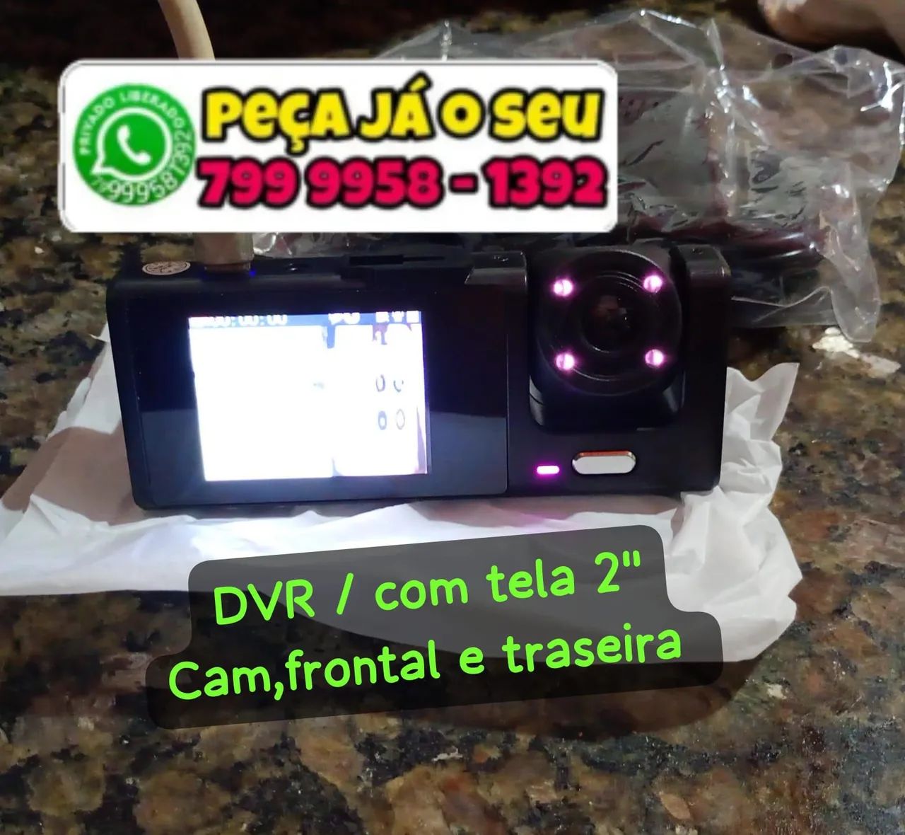 Câmera DVR veicular , proteção de estacionamento - Foto 2