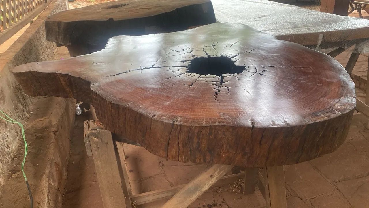 Mesa de centro e ou jantar diâmetro de 130/140 - Foto 2