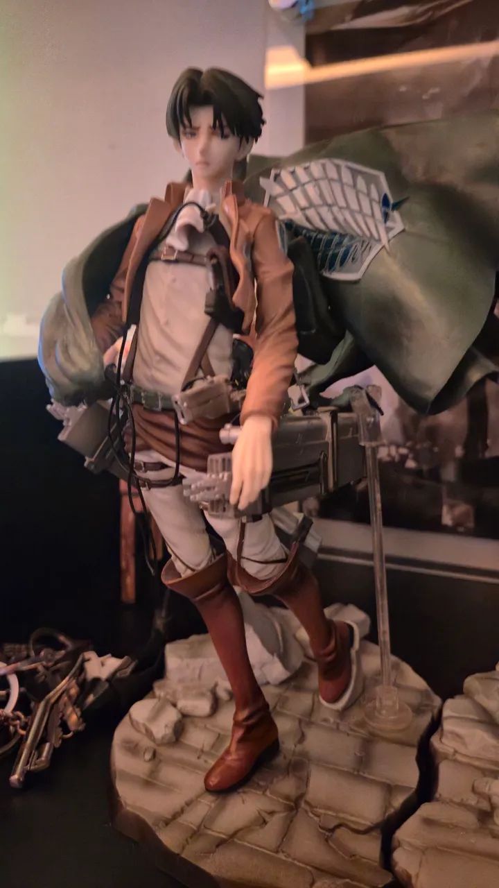 Eren Yeager e Leví Ackerman Attack on Titan Action Figure Hobbymax  - Foto 5