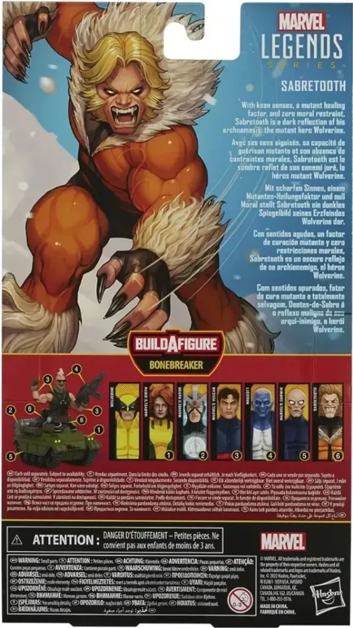 Boneco Marvel Legends X-men Dente De Sabre F3693 Sabretooth - Foto 5