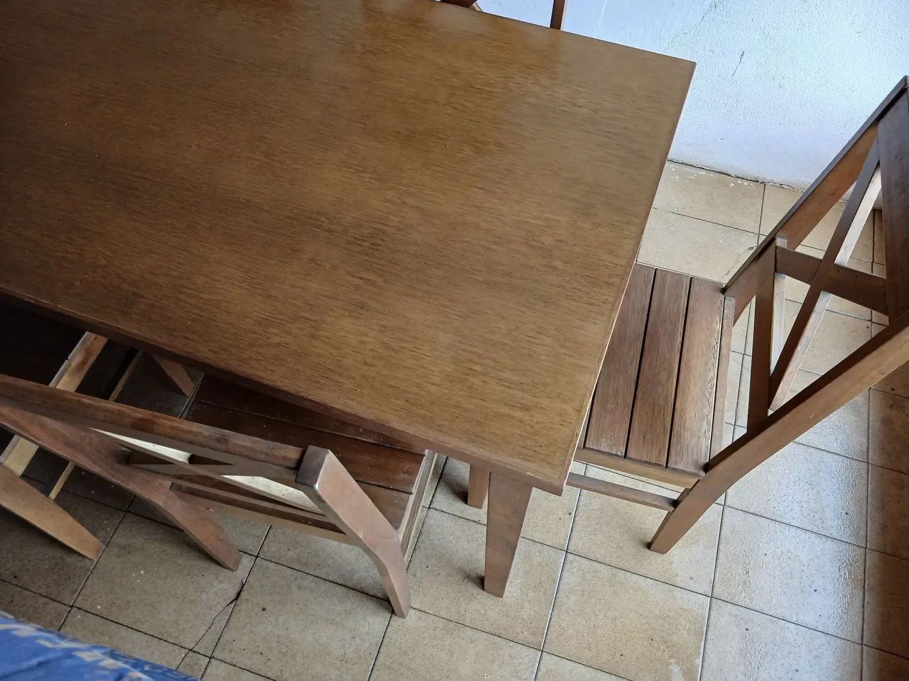 Mesa madeira com 6 cadeiras - Foto 3