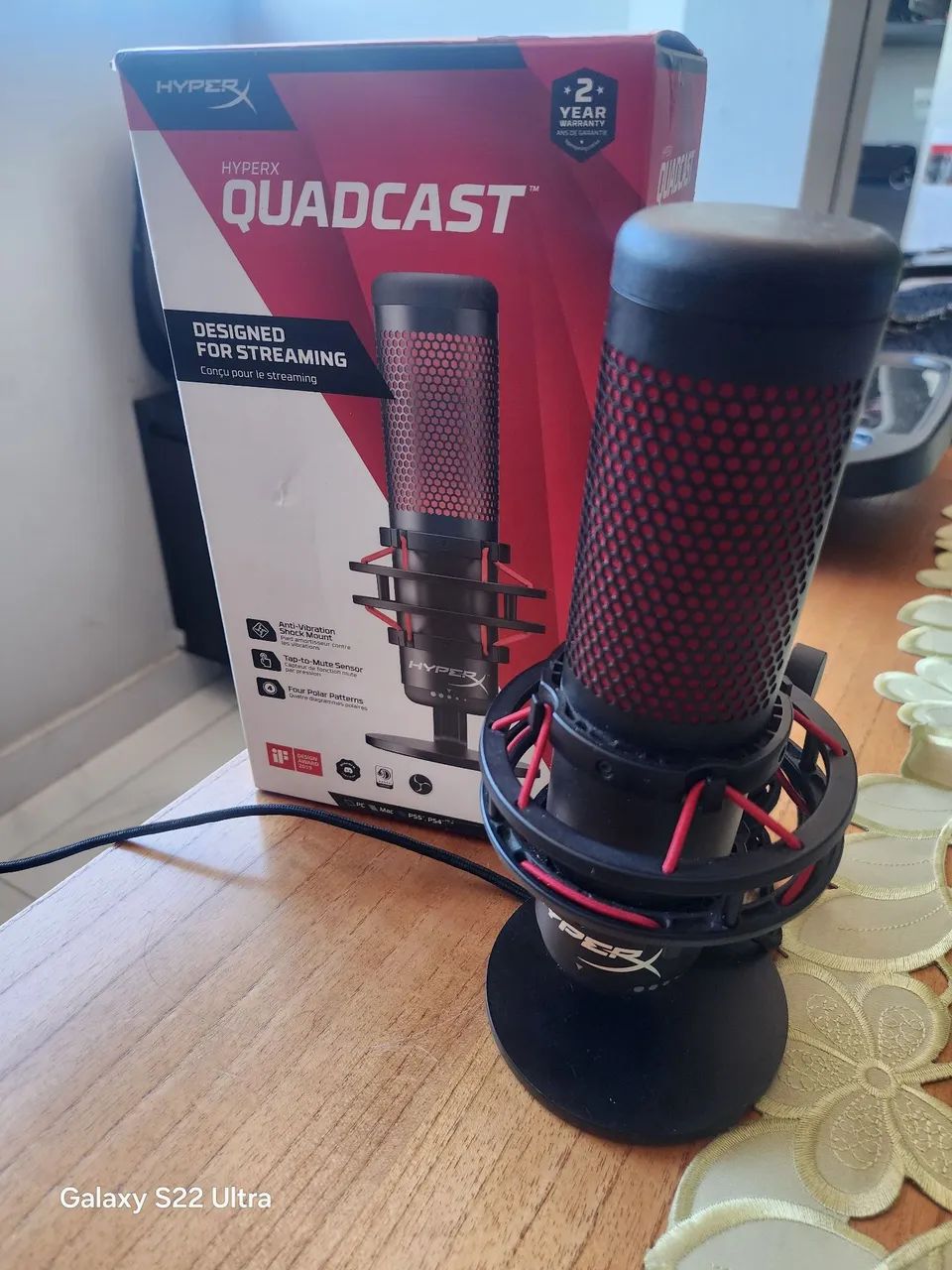 Microfone gamer hyperx quadcast  - Foto 2