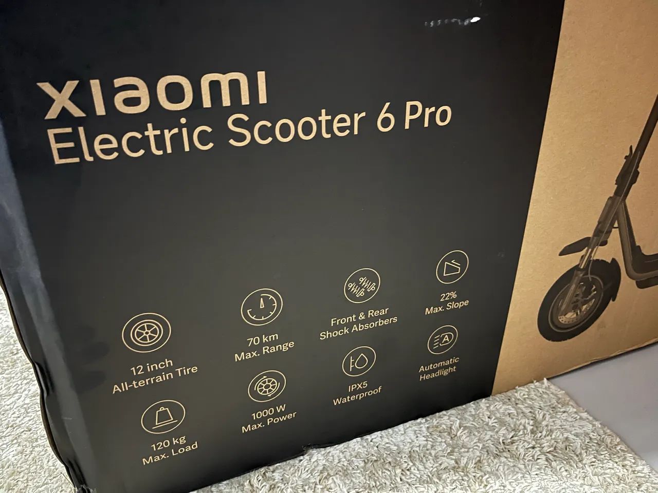 Patinete Elétrico Xiaomi 6 Pro Novo Na Caixa - 70km Autonomia e Suspensão Dupla - Foto 2