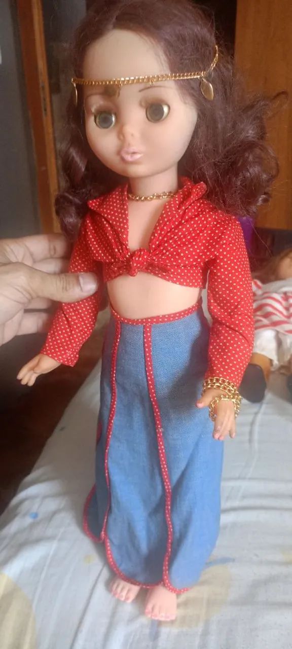 Boneca ciganinha atma, com quedas de cabelos  - Foto 3