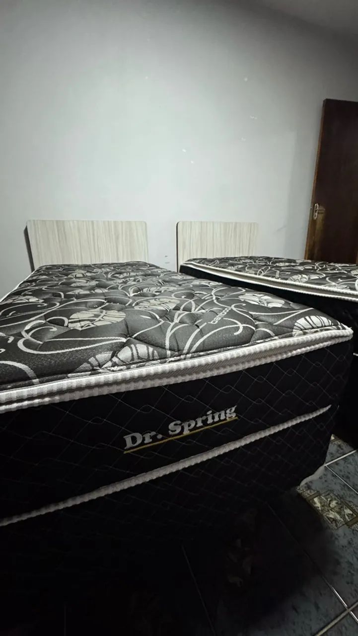 Cama Box Solteiro Dr. Spring com Cabeceira - Ótimo Estado! - Foto 2