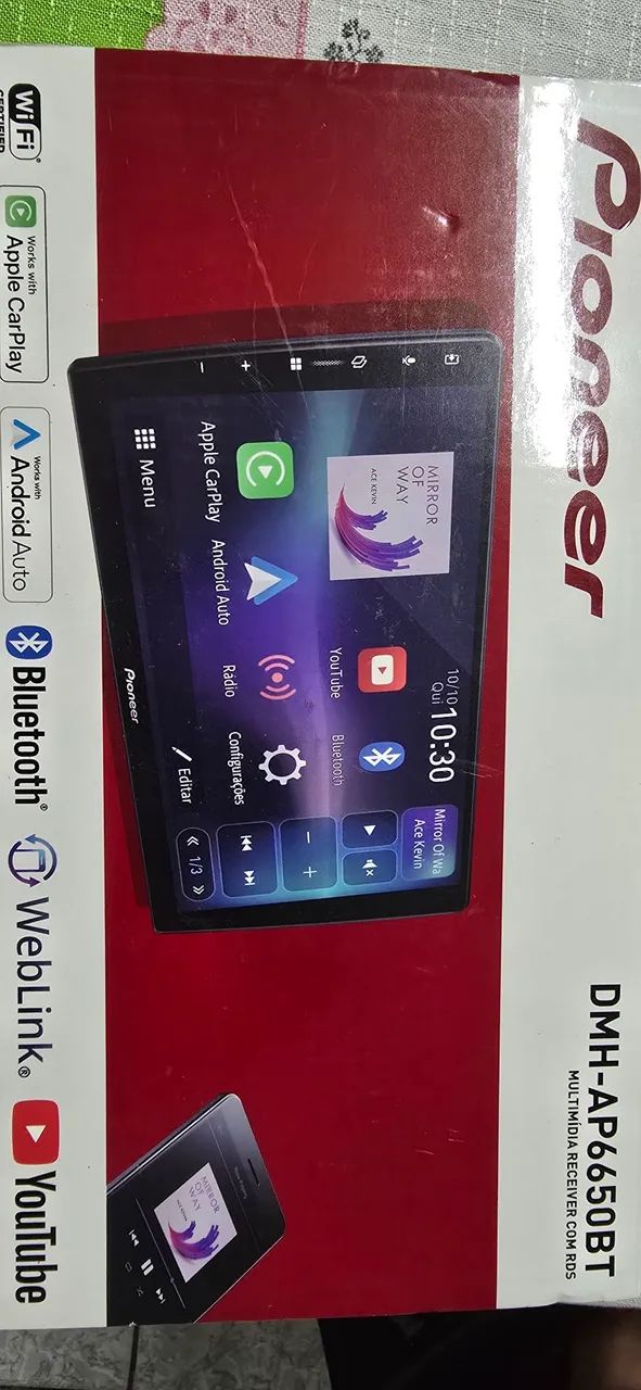 Pionner Multimidia 9" polegadas DMH-AP6650BT 