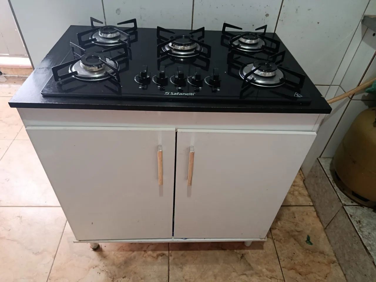 Cooktop 5 bocas com bancada 