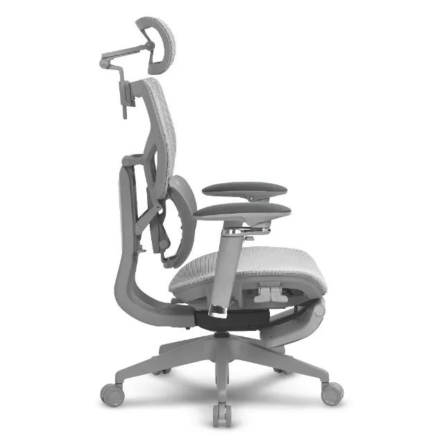 Cadeira DT3 Glacius - Mesh - Grey  - Foto 4