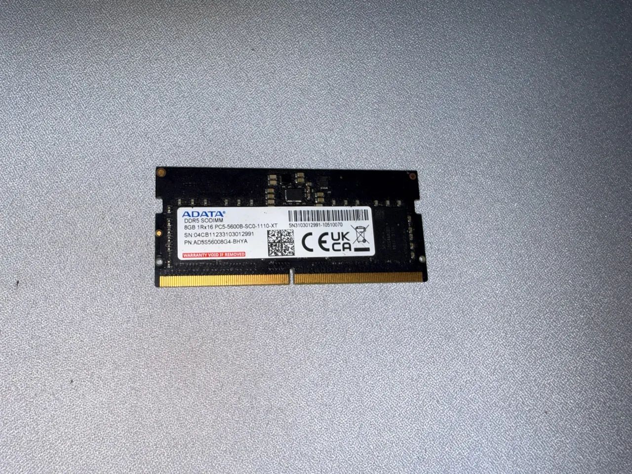 Memoria DDR5 Adata 8GB Notebook 5600mhz - Foto 4