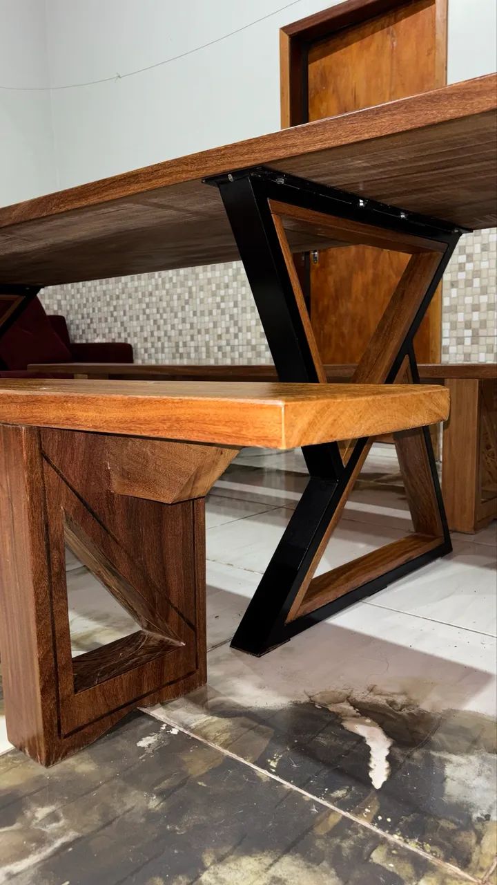 MESA DE MADEIRA NOBRE  - Foto 4