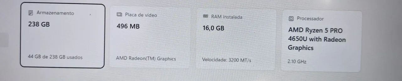Notebook ThinkPad T14 Ryzen 5 16GB de RAM  - Foto 4