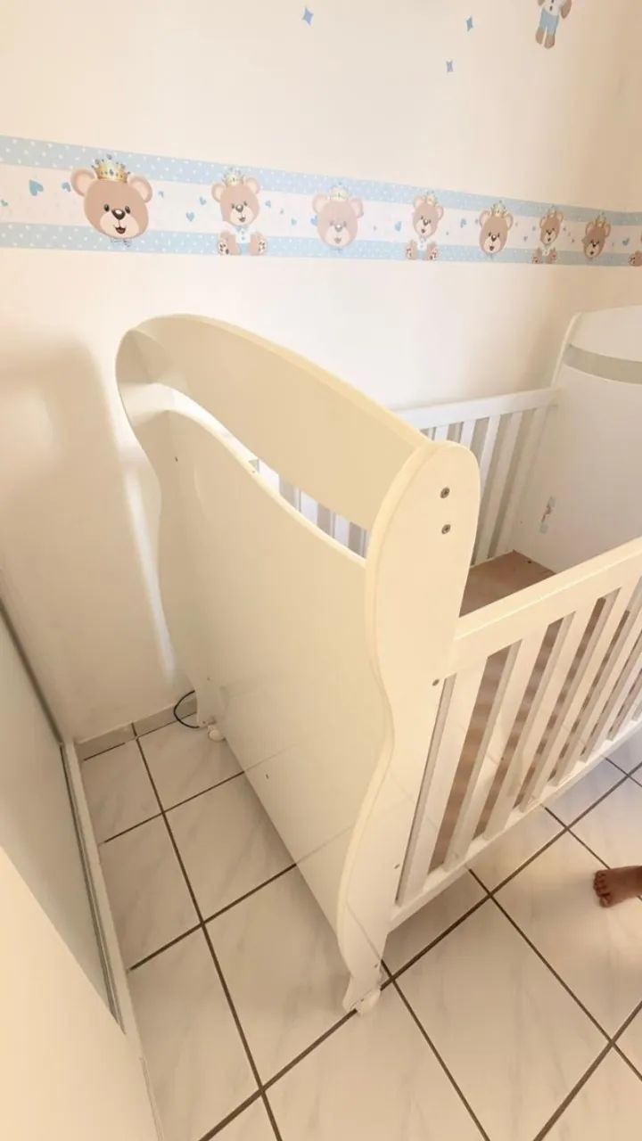 Berço Infantil Branco + Colchão GRÁTIS - Foto 6