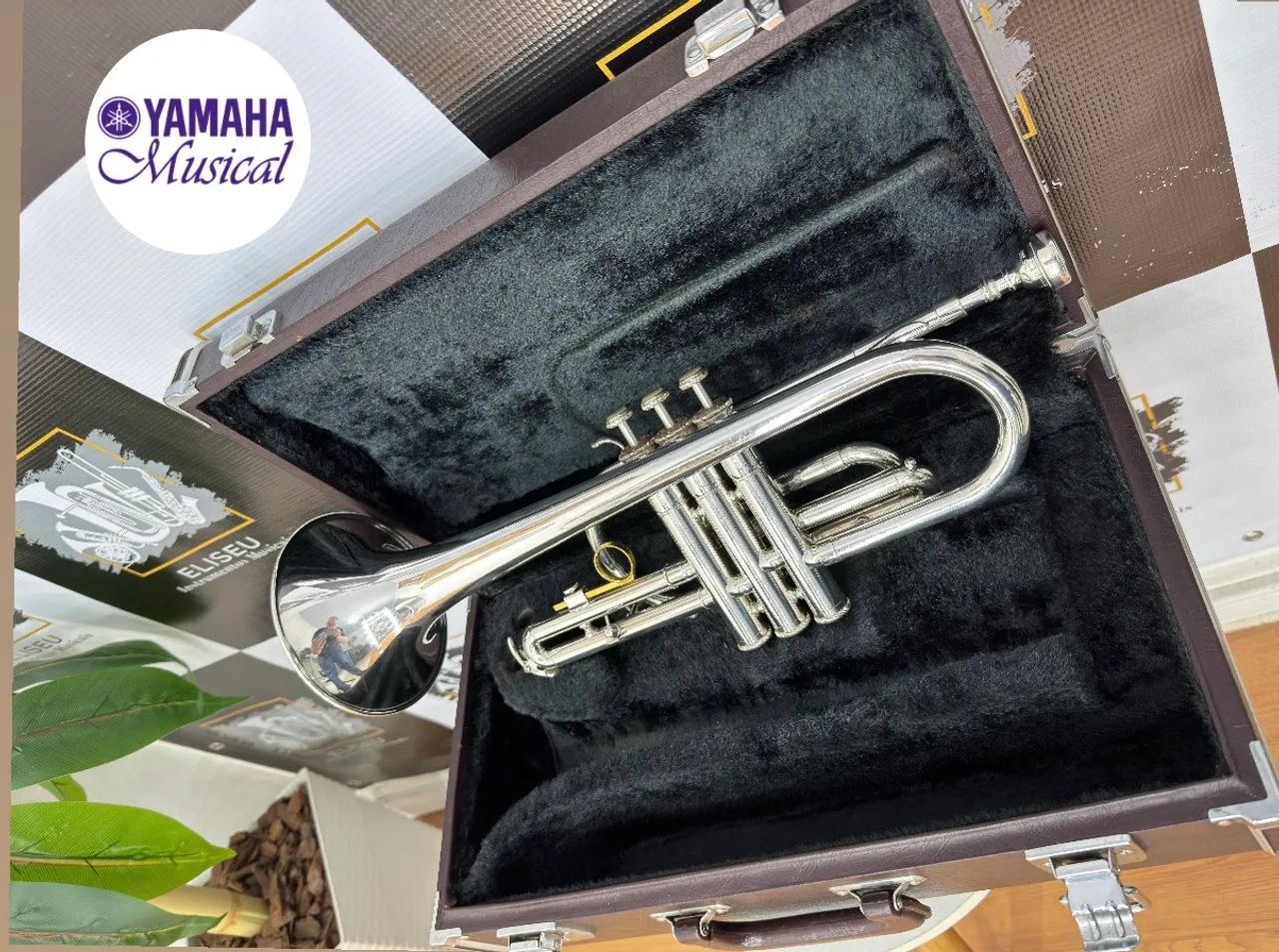 Cornet Yamaha YCR-231S ( Prata) JAPÃO - Instrumentos musicais