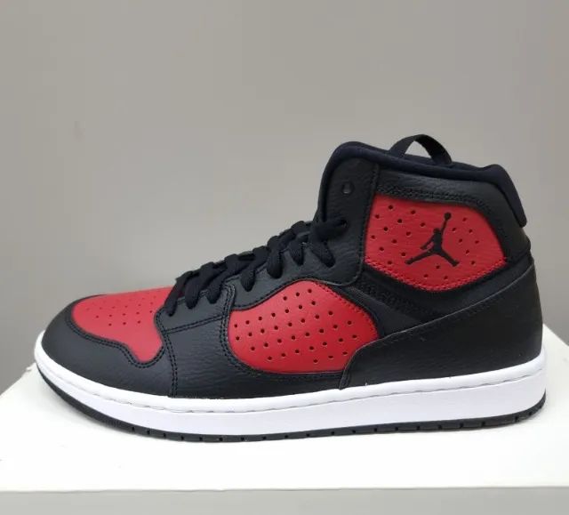 Tênis Nike Jordan Access Jumpman Preto e Vermelho Masculino Novo Original - Tamanho 39