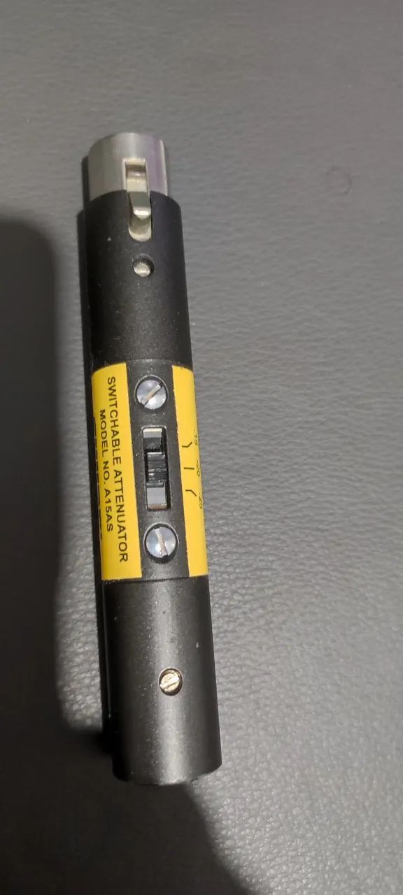 Shure attenuator - atenuador de volume para pré de microfone