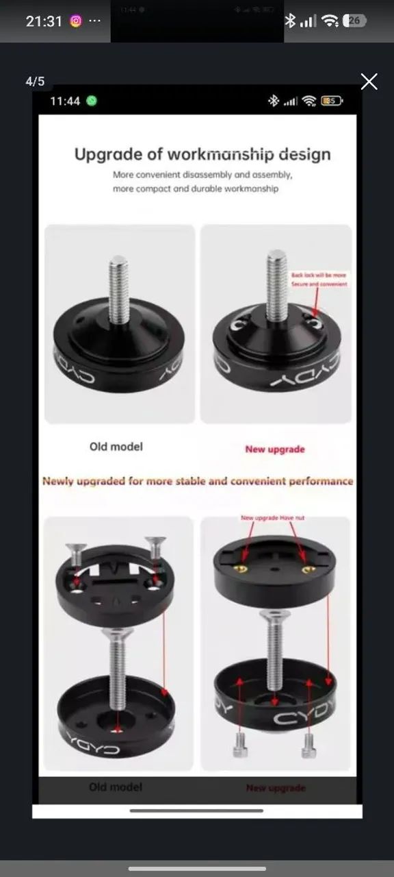 Suporte GPS top pra bike  - Foto 4