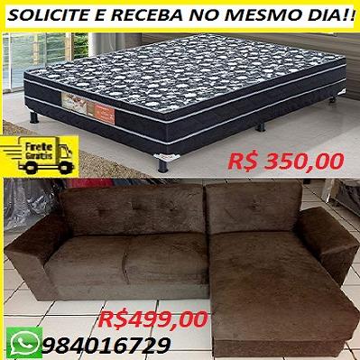 Solicite e Receba No Mesmo Dia!! Super Promoção de Cama Box e Sofa Novos e Baratos
