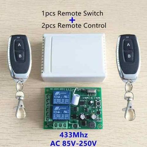 Receptor Controle Remoto Interruptor Ac 250 V 110 V 220 V 2ch Relé