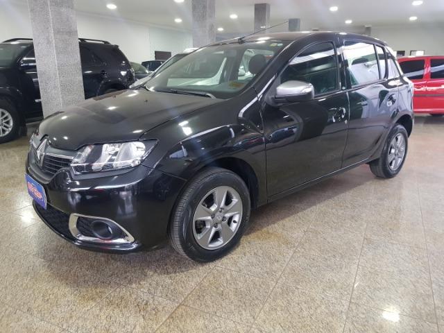 Sandero vibe 1.0 flex 2017/2017 preto 4portas completo