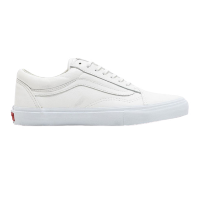 vans branco couro