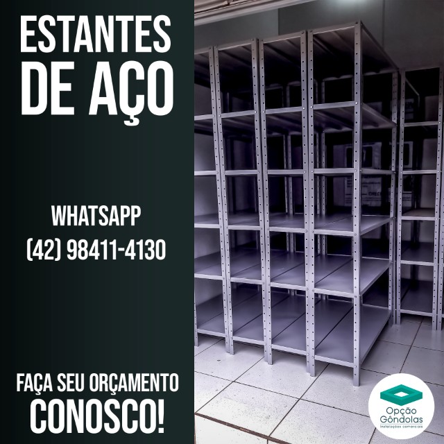 Estantes de Aço Material Novo > A Pronta Entrega  - Foto 3