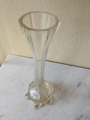 Vaso de vidro antigo  - Foto 3