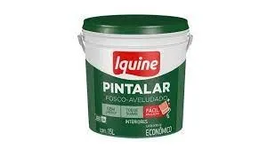 tinta acrilica fosco aveludado cores 15 litros iquine