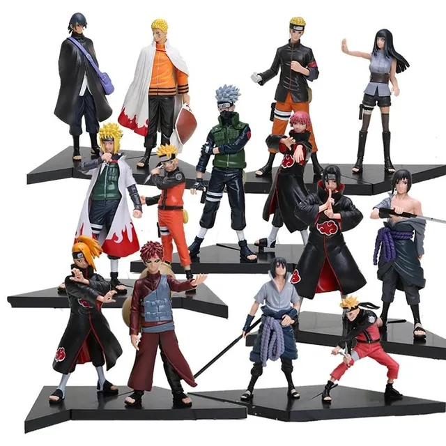 Naruto Colection Miniaturas De Coleção Minifigure De Ação Bonecos Kakashi  Hinata Gaara Itachi Sasuke Sakura Jyraia 