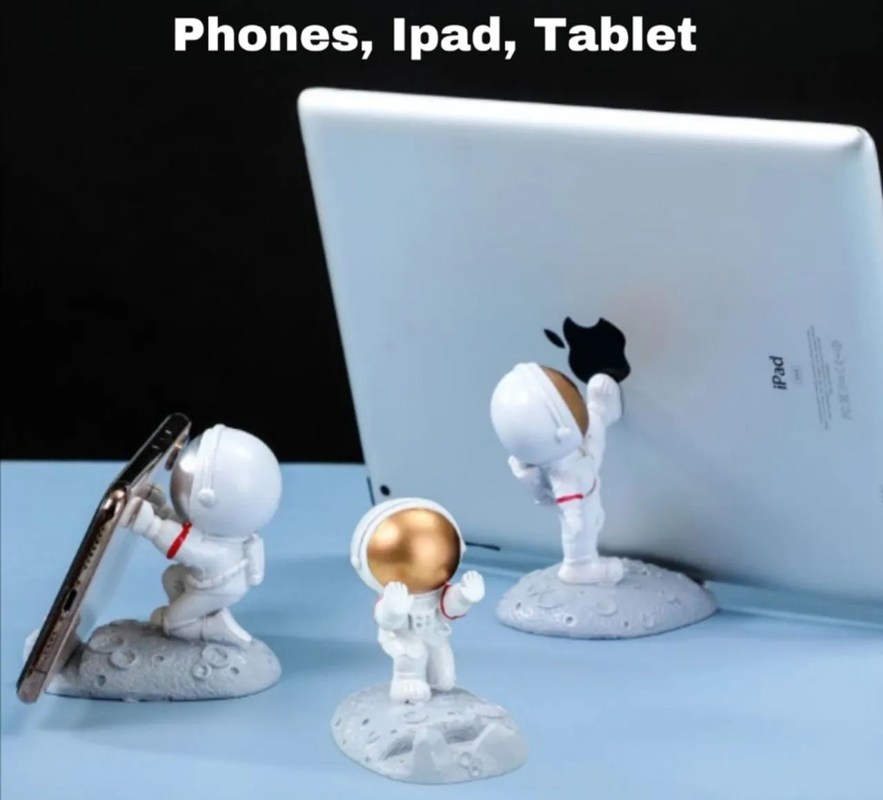 Suporte de Smartphone Universal Astronautas Decoração De Mesa - Foto 2