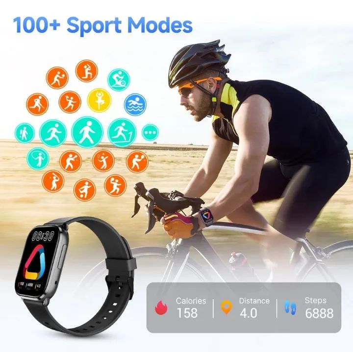 Smartwatch QCY Watch GS tela 2,02" HD IPX8 - Foto 5